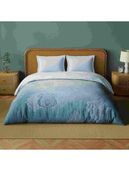 SPACES - Organic Cotton Angel Falls Cotton Breathable Digitally Orante Printed Double Quilt