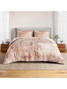 SPACES - Midnight Caravan Rose Cloud Cotton Soft Orante Printed Bedsheet with 2 Pillow Covers