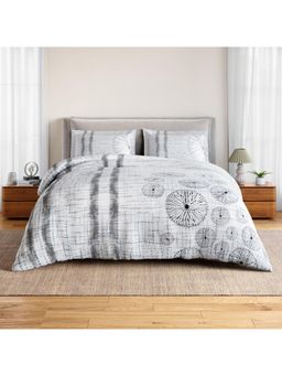 SPACES - Fluid Ecologies Drizzle Cotton Soft and Breathable Bedsheet with 2 Pillow Covers