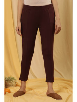 W - Slim Fit Red Rayon Tight