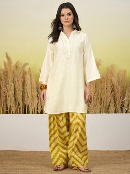 InWeave - Women Olive Casual Regular Fit Kurta and Salwar