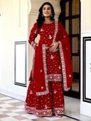 Red color option, Sold out, Currently selected