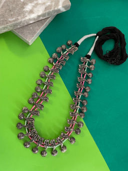 Digital Dress Room - Bohemian Peacock Design Pink-Green Cord