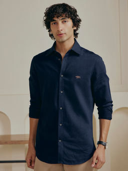 Andamen - Dark Blueberry Shirt Slim