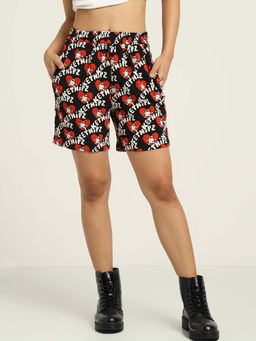 ONLY - Ketnipz Black Unisex Printed Shorts