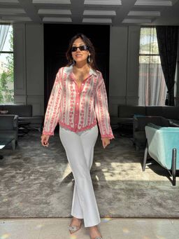 MISS MOSA BY AKANKSHA - Pink Coya Embroidered Cotton Shirt