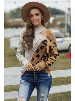 Errabelly - Multi-Colour Asymmetrical Buckle Sweater