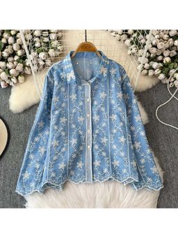 MISS MOSA BY AKANKSHA - Aria Premium Embroidered Cotton Shirt