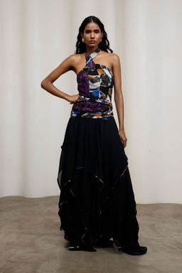 Advait - Noa Handkerchief Multicolor Midi Dress