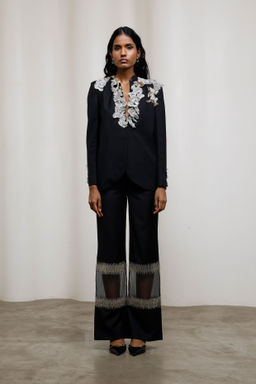 Advait - Kuro Black Jacket with Pant