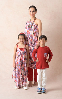 THETAA - Cowl White Tunic with Pant