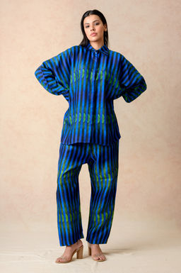 THETAA - Stripes Blue Co-Ord Set