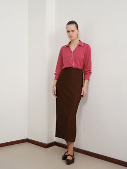 FABLE STREET - Contrast Piping Shirt - Pink