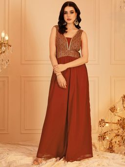 INDO STREET - Ethnic Jumpsuit Rust