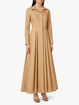 Notebook - Women Beige Kate Modest Maxi Dress