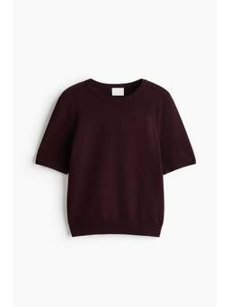 H&M - Women Maroon Fine-Knit Top