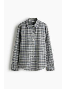 H&M - Women Black Cotton Poplin Shirt