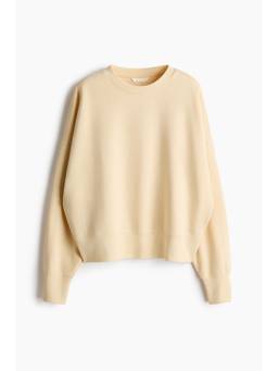 H&M - Women Beige Oversized Sweatshirt