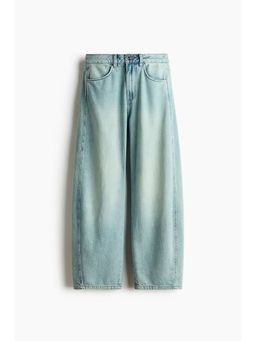 H&M - Women Blue Balloon High Waist Jeans