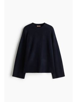 H&M - Women Navy Blue Knitted Jumper