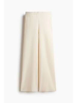H&M - Women White Fine-Knit Trousers