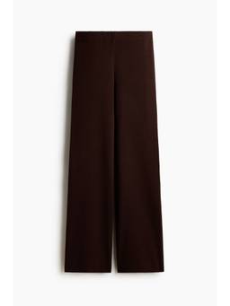 H&M - Women Brown Fine-Knit Trousers