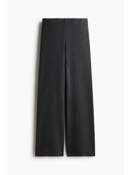 H&M - Women Grey Fine-Knit Trousers