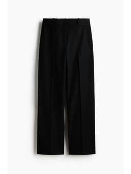H&M - Women Black Tailored Twill Trousers
