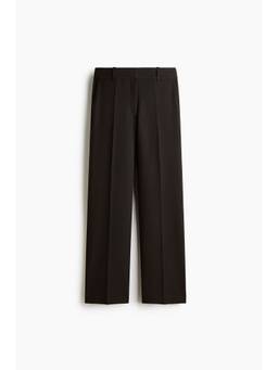 H&M - Women Brown Tailored Twill Trousers