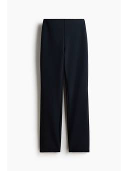 H&M - Women Blue Fitted Jersey Trousers