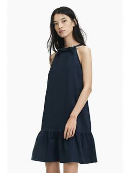 H&M - Women Navy Blue Appliqued A-Line Dress