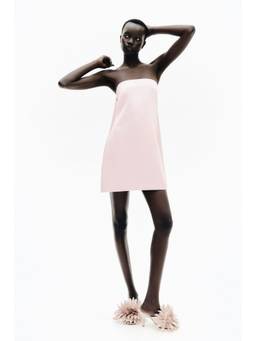 H&M - Women Pink Panel-Detail Bandeau Dress