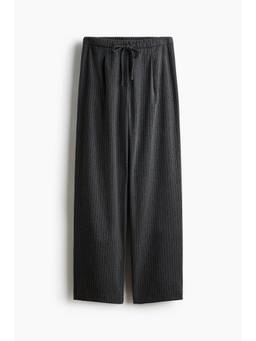 H&M - Women Grey Drawstring Trousers