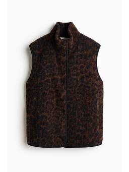 H&M - Women Brown Teddy Gilet