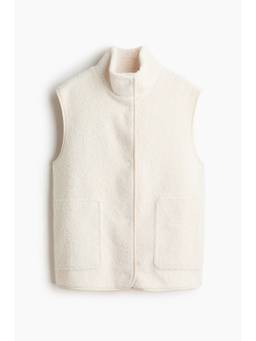 H&M - Women White Teddy Gilet