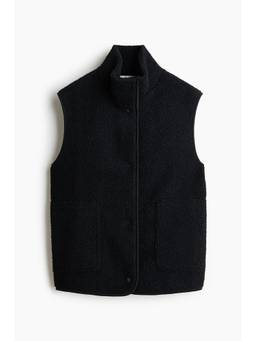 H&M - Women Black Teddy Gilet