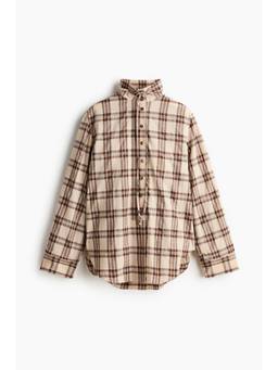 H&M - Women Beige Tie-Neck Shirt