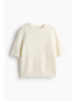H&M - Women White Short-Sleeved Jumper