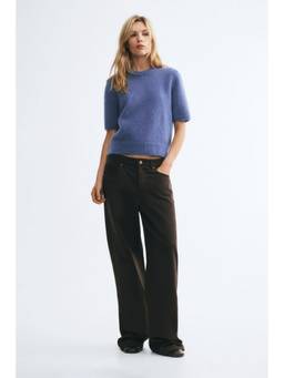 H&M - Women Blue Short-Sleeved Jumper
