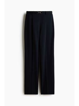 H&M - Women Navy Blue Ponte Di Roma Trousers
