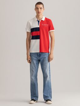 GANT - Men Multi-color Color Block Regular Polo T-shirt