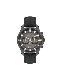 Lee Cooper - Multifunction Black Round Dial Men's Watch - LC07525.651