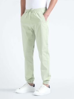 Flying Machine - Green Drawstring Waist Slim Joggers