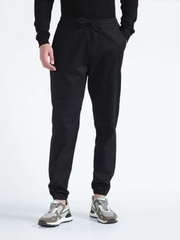 Flying Machine - Black Drawstring Waist Slim Joggers