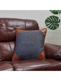 HomeTown - Lu x e Living Felt Cushion Cover 40 x 40 Cm in Charcoal Colour