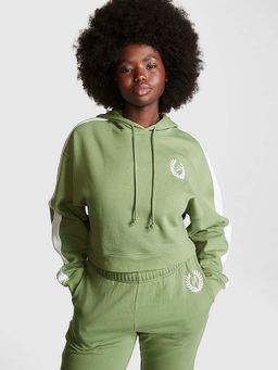 Victoria's Secret - Pink Cropped Hoodie Green
