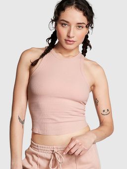 Victoria's Secret - Pink Ribbed Tank Pink