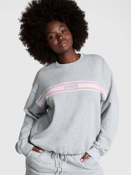 Victoria's Secret - Pink Ivy Fleece Classic Crew Sweatshirt Grey