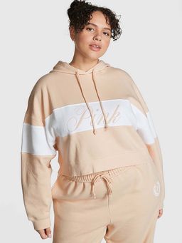 Victoria's Secret - Pink Cropped Hoodie Beige