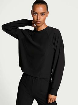 Victoria's Secret - Vsx New Style! Vsx Lux Rib Crew Neck Pullover Black